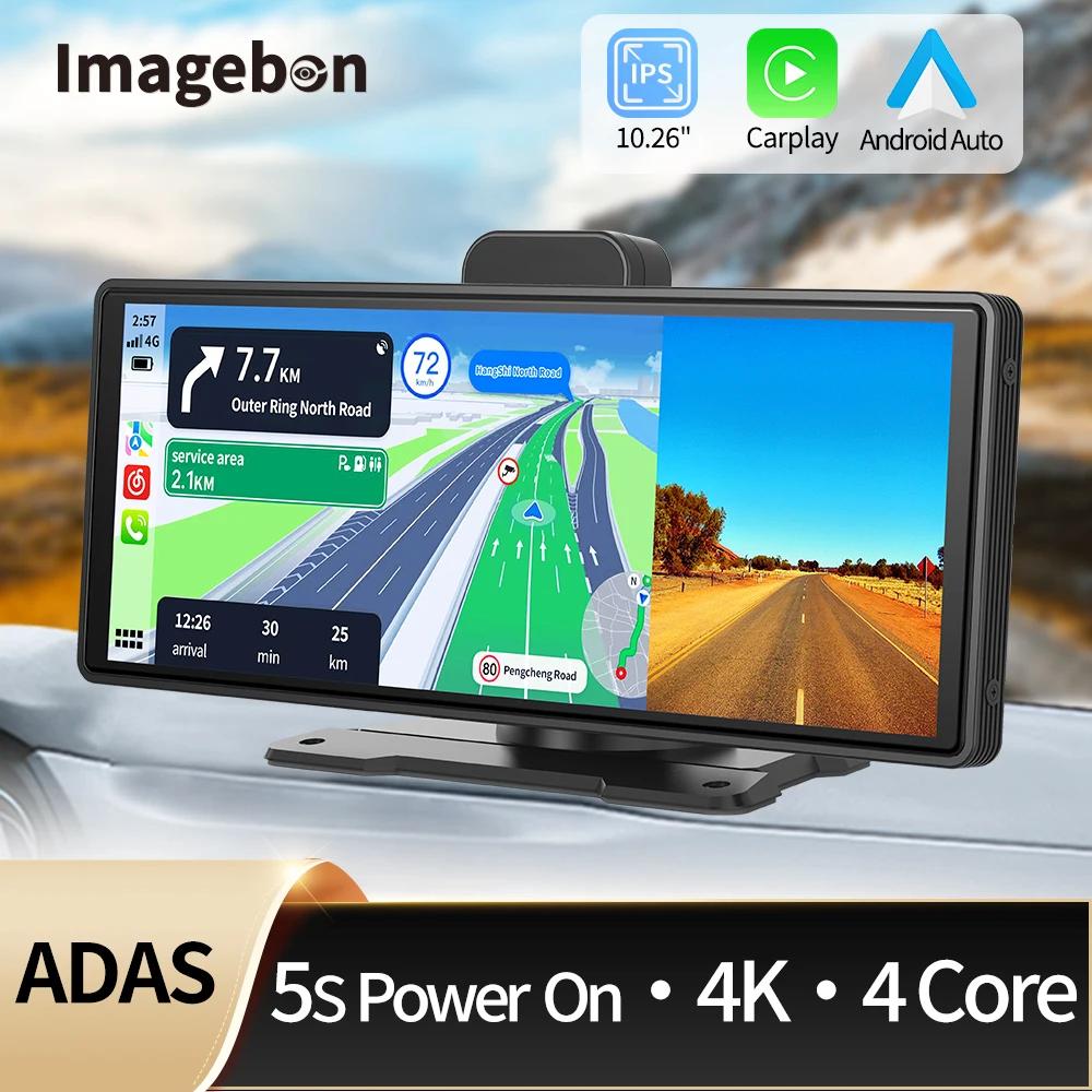Imagebon 10.26ġ 4K ķ ADAS    CarPlay/ȵ̵ Auto 5G WiFi GPS ׺̼ Ĺ ī޶ ú  ڴ